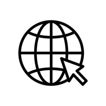 internet website click icon vector